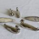 6 metal knife holders, ducks