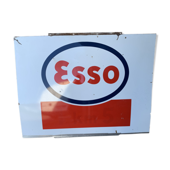 Plaque émaillé Esso