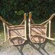Chaises vintage rotin et skaï