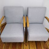 Paire de fauteuils de Mücke Melder, modèle FN 21, Vintage, 1930