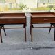 Tables de chevet danoises en teck avec étagères à cordes, 1967, lot de 2