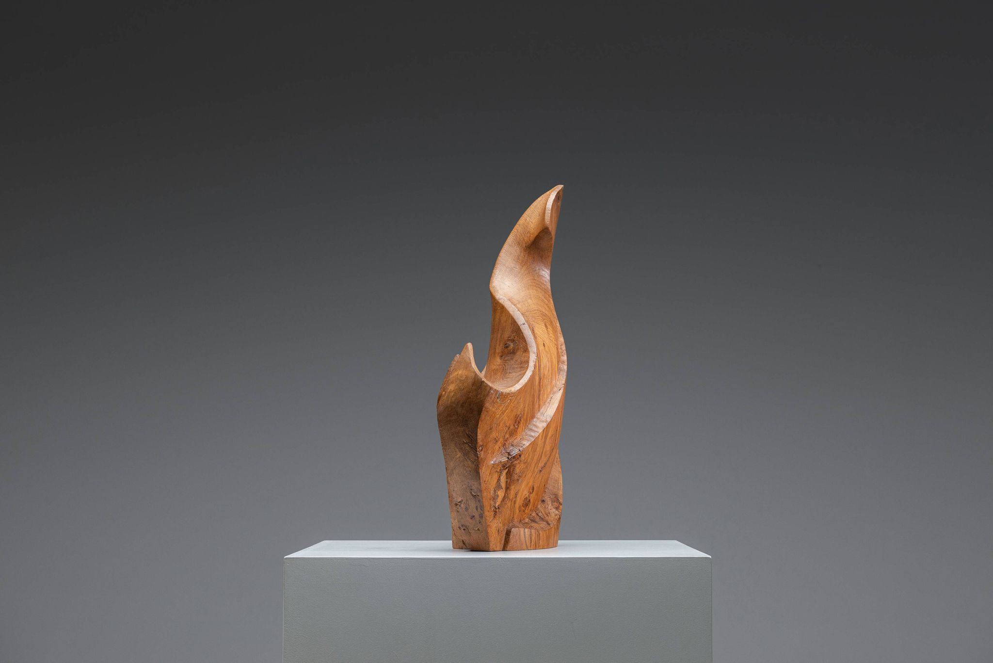 Sculptural form in solid elm