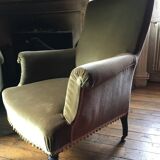 Napoleon lll velvet armchair