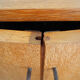 Old boarding cabinet in vintage solid wood
