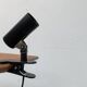Minimalist postmodern clamp lamp by Erco, 1980s.