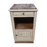 Patinated bedside