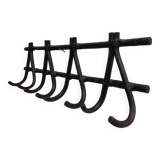 Bamboo wall mounted coat rack