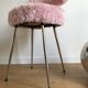 Pelfran rose moumoute chair