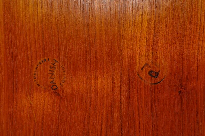 Tea cart with foldable table top Poul Jeppesen Denmark circa 1965