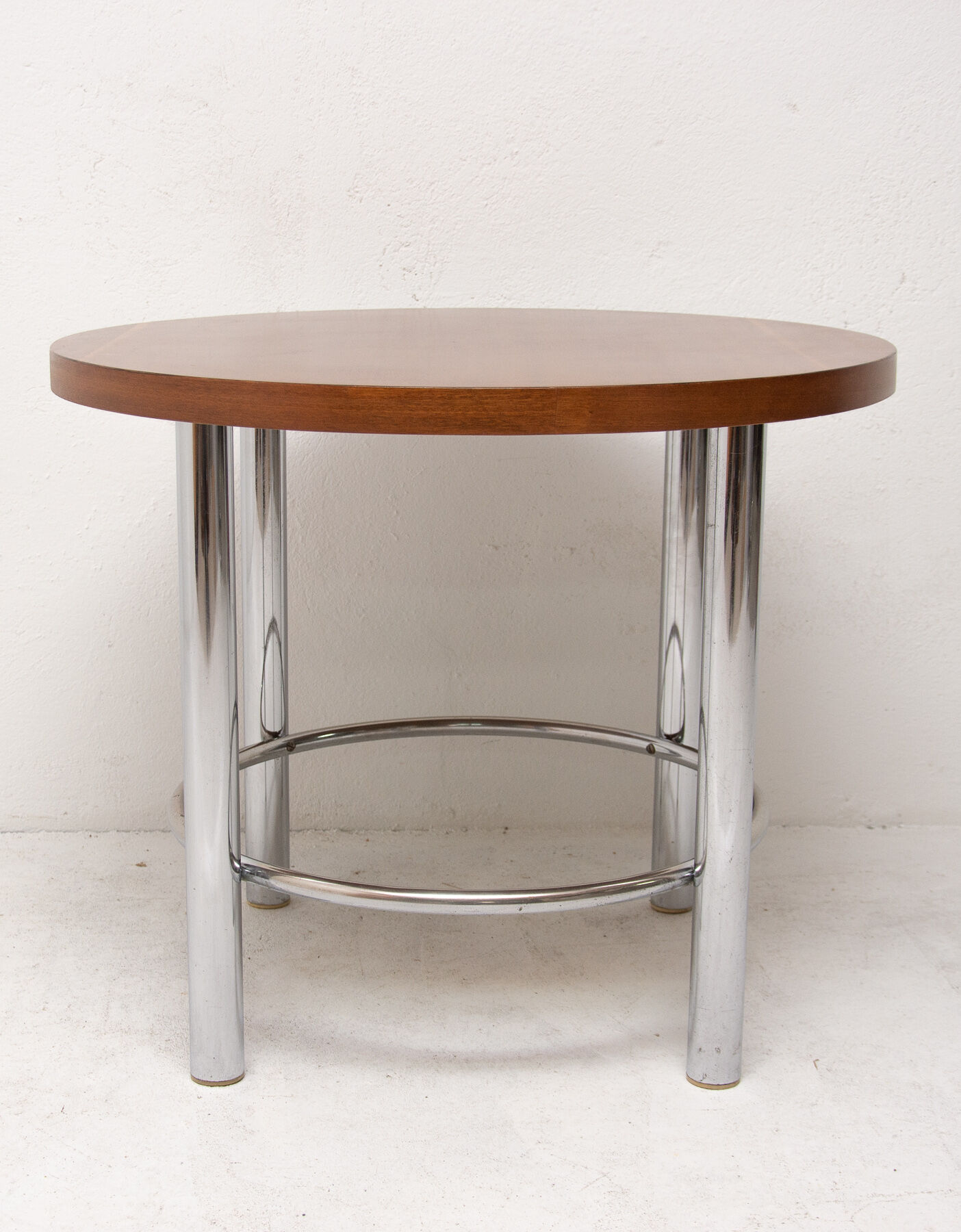 Bauhaus Chromed Coffee Table by Robert Slezak, 1930s