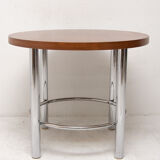 Bauhaus Chromed Coffee Table by Robert Slezak, 1930s