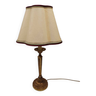 Lampe de table style louis xvi en bronze