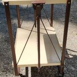 Folding serving trolley