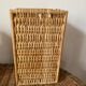 Braided wicker mail rack