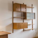 Mid-Century Modern Teak Wall Unit attributed to Kurt Østervig, 1960