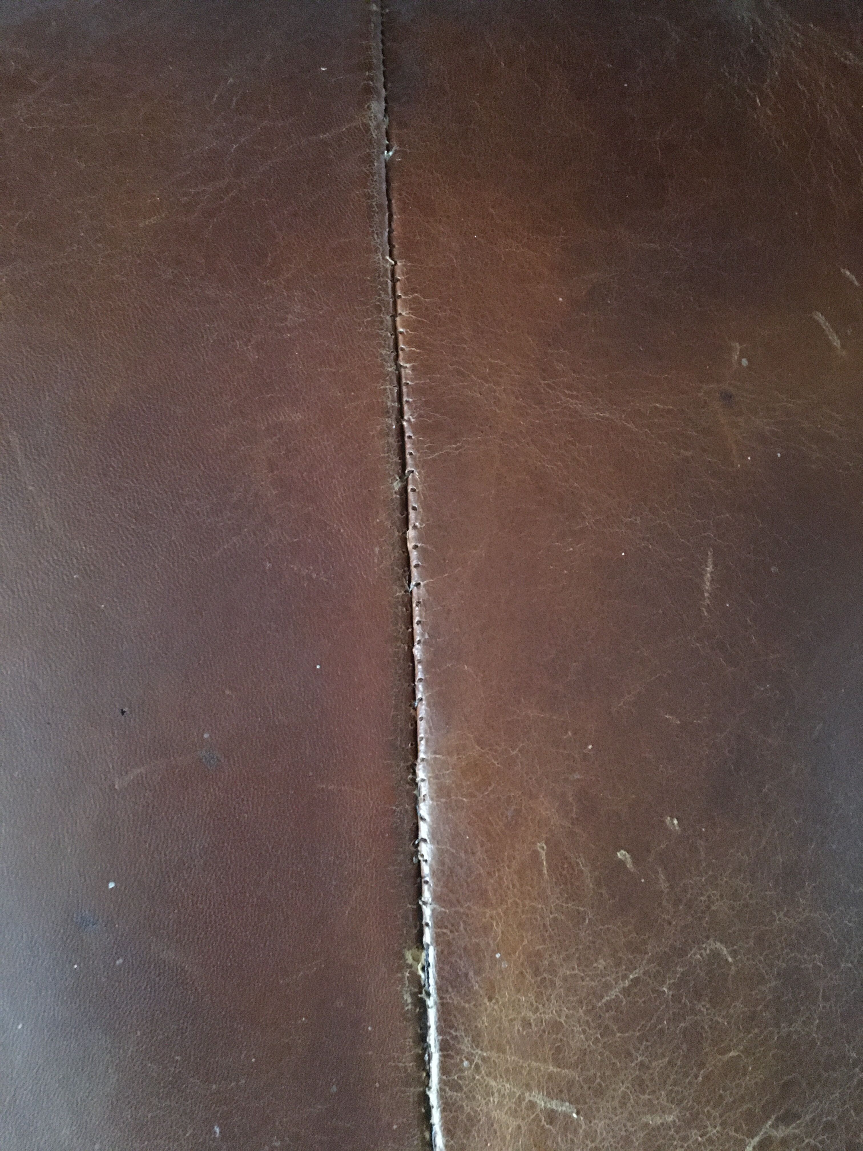 Leather club sofa 30s