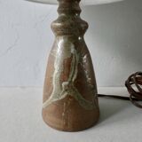 Sandstone lamp, signed, 60s