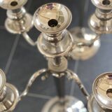 Pair of extra large floor metal candelabras