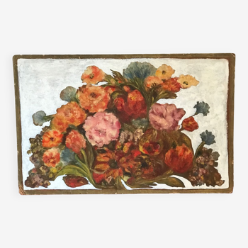 Art Nouveau flower bouquet painting