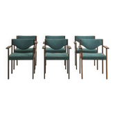 Set of 6 Scandinavian chairs in fully restored rosewood (seat, back and structure)
