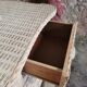 Rattan chest of drawers 80s and its mirror