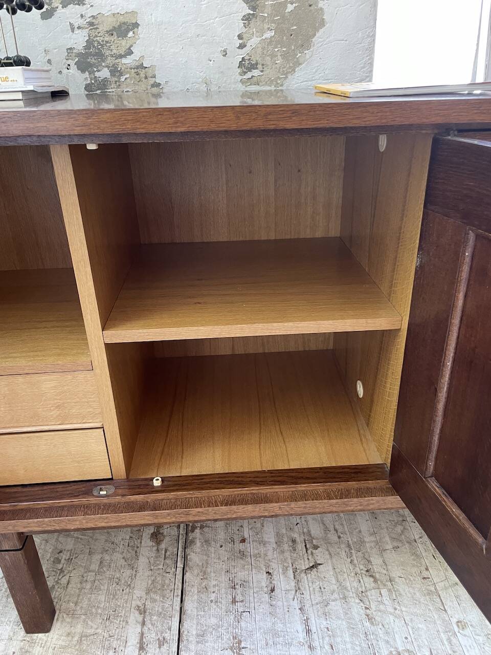 1950s modernist oak sideboard