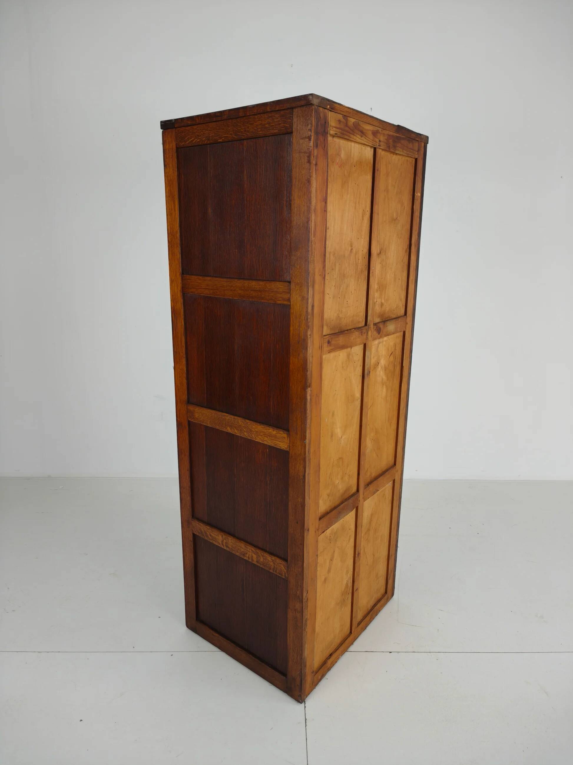 Antique oak filing cabinet – c.1900–1920