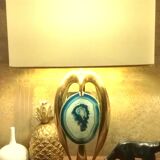 Willy Daro brass lamp, 1970s