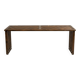 Interior slatted bench in fir - brutalist style, 1960s