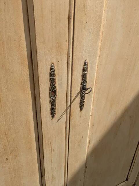 Natural wood wardrobe