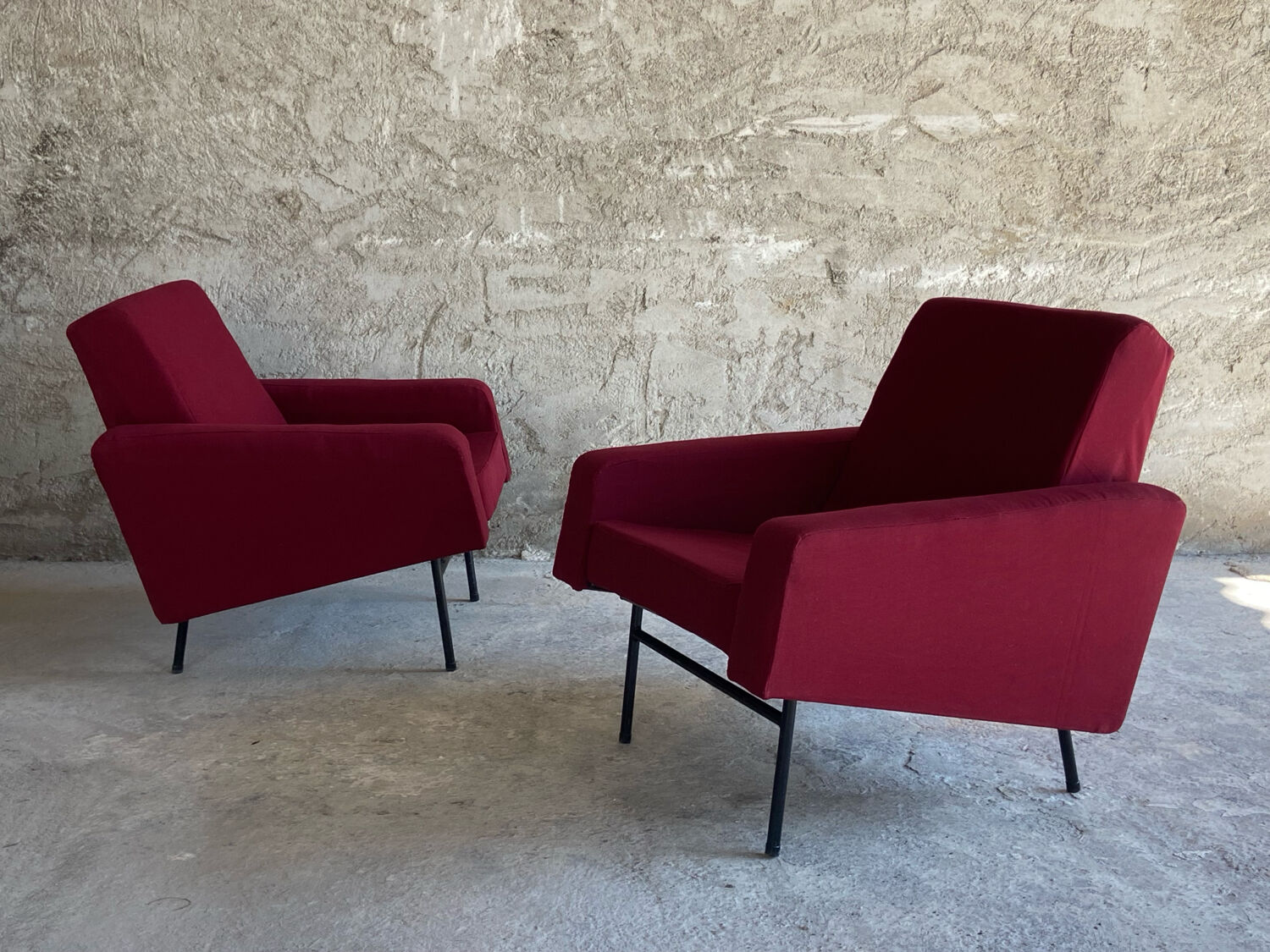 Paire de fauteuils  Airborne, Pierre Guariche 1950