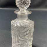 Early 20th century perfume bottle in SAINT LOUIS crystal, Fleurs de violet model