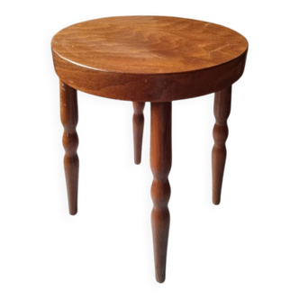 Guéridon ou tabouret bois tourné