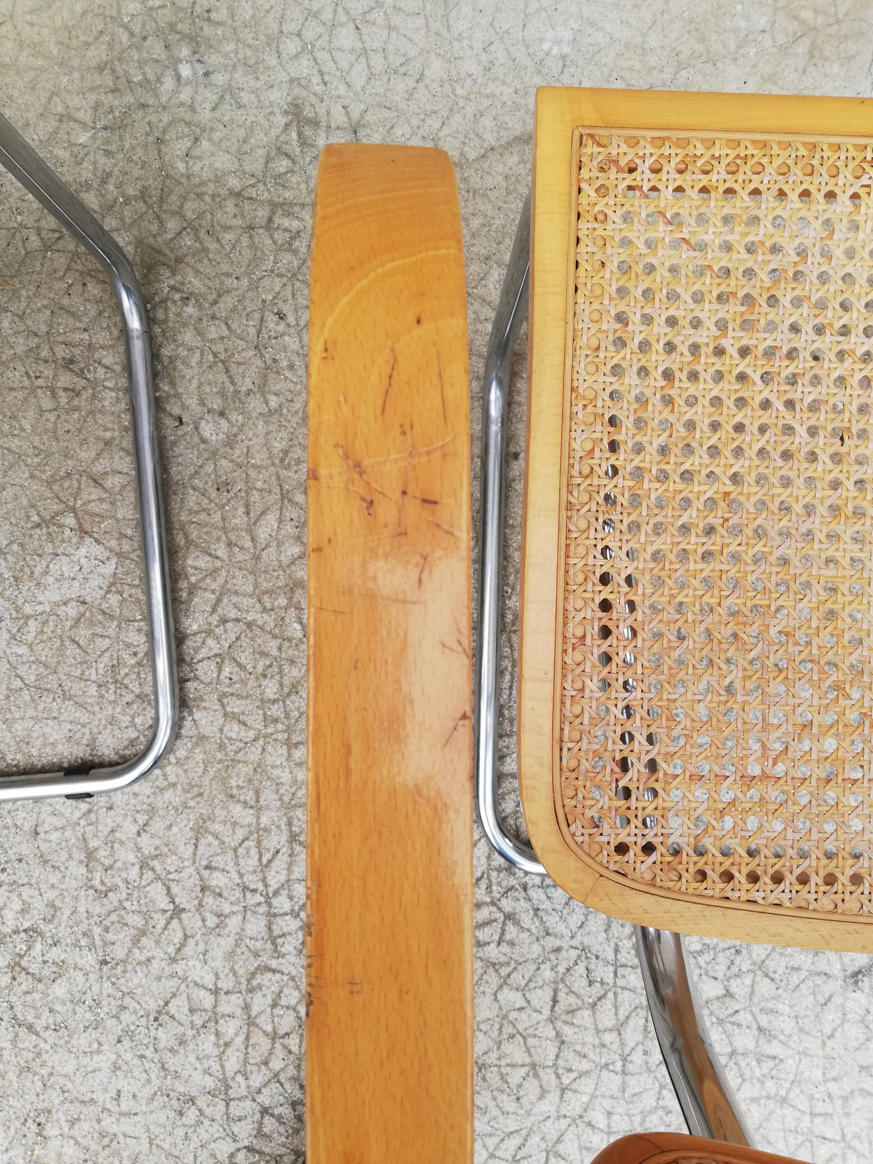 Pair of armchairs B64 Marcel Breuer