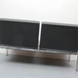 1960s 2-seater sofa in synthetic leather