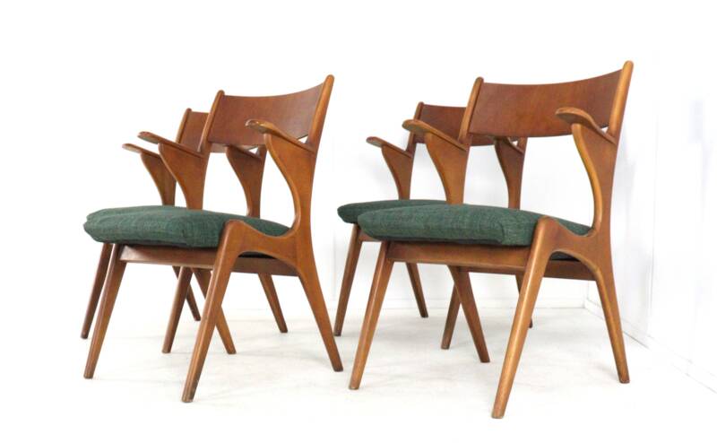 Set of 4 dining chairs 'Engstingen' - new upholstery