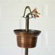 Vintage Pendant Light from 1970's Mid Century Rustic Hanging Lamp Copper