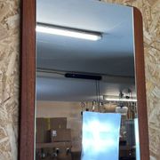 60s 70s teak mirror
