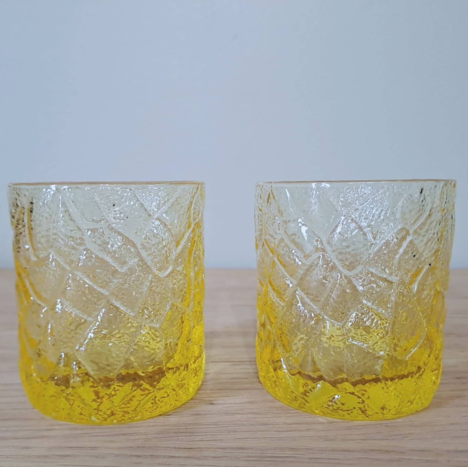Two whiskey or orangeade glasses