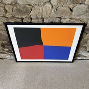 Silkscreen "Four-Leaf Clover" by E. Mether-Borgström, 1985