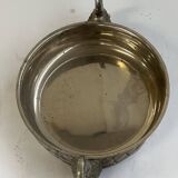 Art Deco silver-plated metal pocket emptier with swan decor
