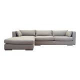 Grey corner sofa, Scandinavian design, 00s