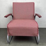 Thonet S-411 Armchair "Red & White"