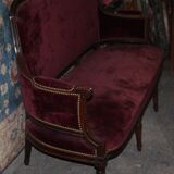 Sofa red burgundy style louis XV