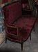Sofa red burgundy style louis XV