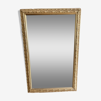 vintage beveled gold mirror