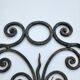 Ancienne paire d'appliquer fer forgé style baroque