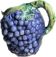 Pichet barbotine grappe de raisins