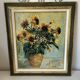 Oil on canvas "Sunflowers" – Madeleine Bootz – 55 × 44 cm – Framed