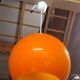Vintage orange pendant light 1970